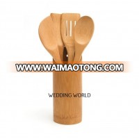 Natural Bamboo wooden utensil holder