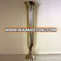 stainless steel flower vase/Flower glass vase for wedding vase / Cheap Crystal Centerpieces For Wedding Table Flower/ glass