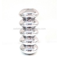 Aluminium silver finish tea light candle votive holder