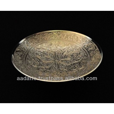 New design silver finish brass bowl corporate gift