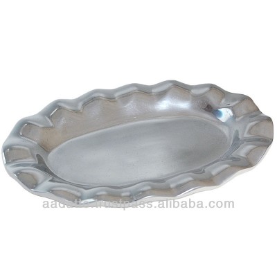 Indian factory made oval aluminium dish