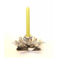 New design handmade aluminium lotus candle holder