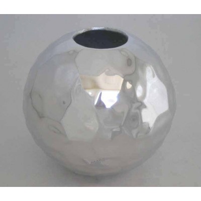 Recycled aluminium new design mirror finished decorative metal vase