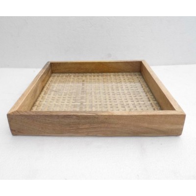 Factory made new design bamboo made square tray small