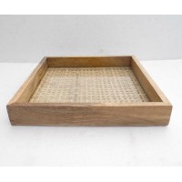 Factory made new design bamboo made square tray small