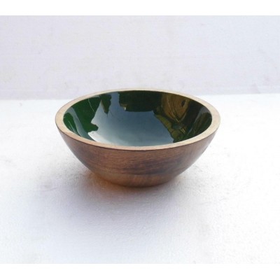 Indian factory new design low price wooden made bowl small