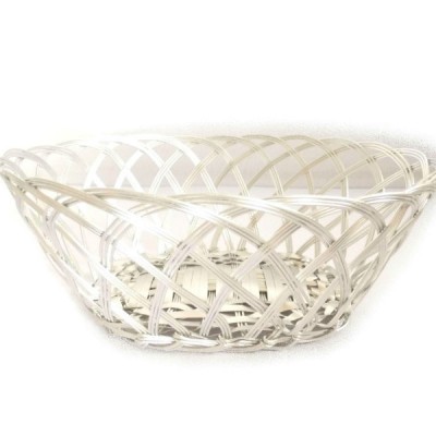 Hand Woven Kitchen Table Bread Fruit Aluminium Basket