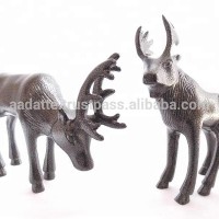 Christmas decoration gift Reindeer set antique finish aluminum metal deer