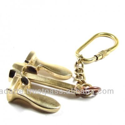 Brass Keychain Marine Folding Anchor Nautical Keychain