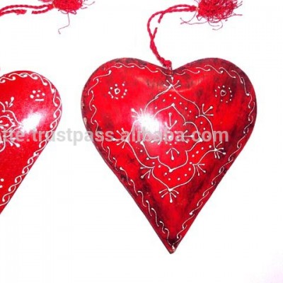 Christmas decoration metal crafts home decoration hanging heart