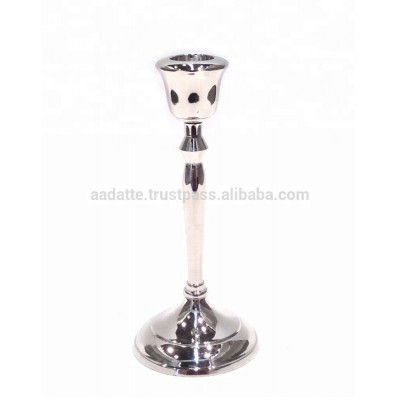 New design Indian factory home decoration aluminium candle holder