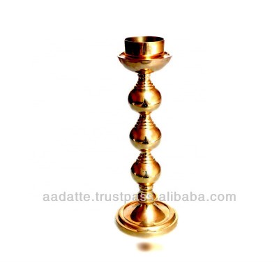 Metal Candle Stand Brass Golden Candle Holder