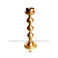 Metal Candle Stand Brass Golden Candle Holder