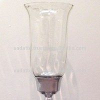 New design glass hurricane candle holder