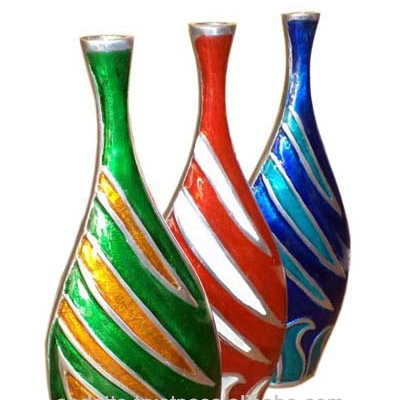 High quality low cost decorative aluminium enamel vase