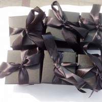 Black gift box for copper scent candle packaging box