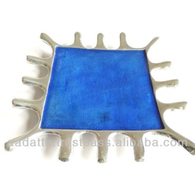 Splash Rectangular Recycled Aluminium Enamel Plate