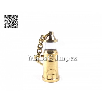 Brass nautical light house nautical key chain key ring