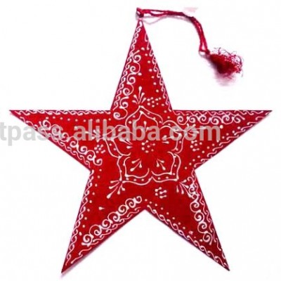 Handmade christmas decoration hanging stars