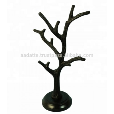 Tree Style Recycled Aluminium Black Finish Jewellery Stand