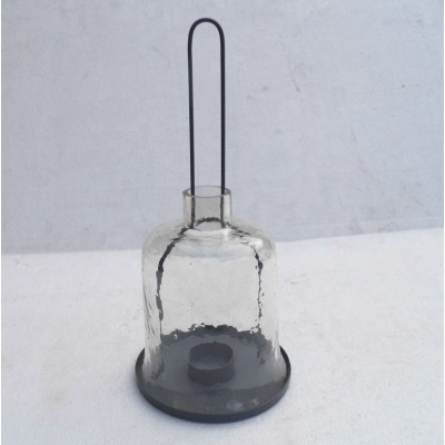 Indian made new design glass and metal tealight lantern