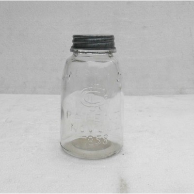 Indian factory new design glass made storage jar with metal lid