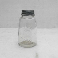 Indian factory new design glass made storage jar with metal lid